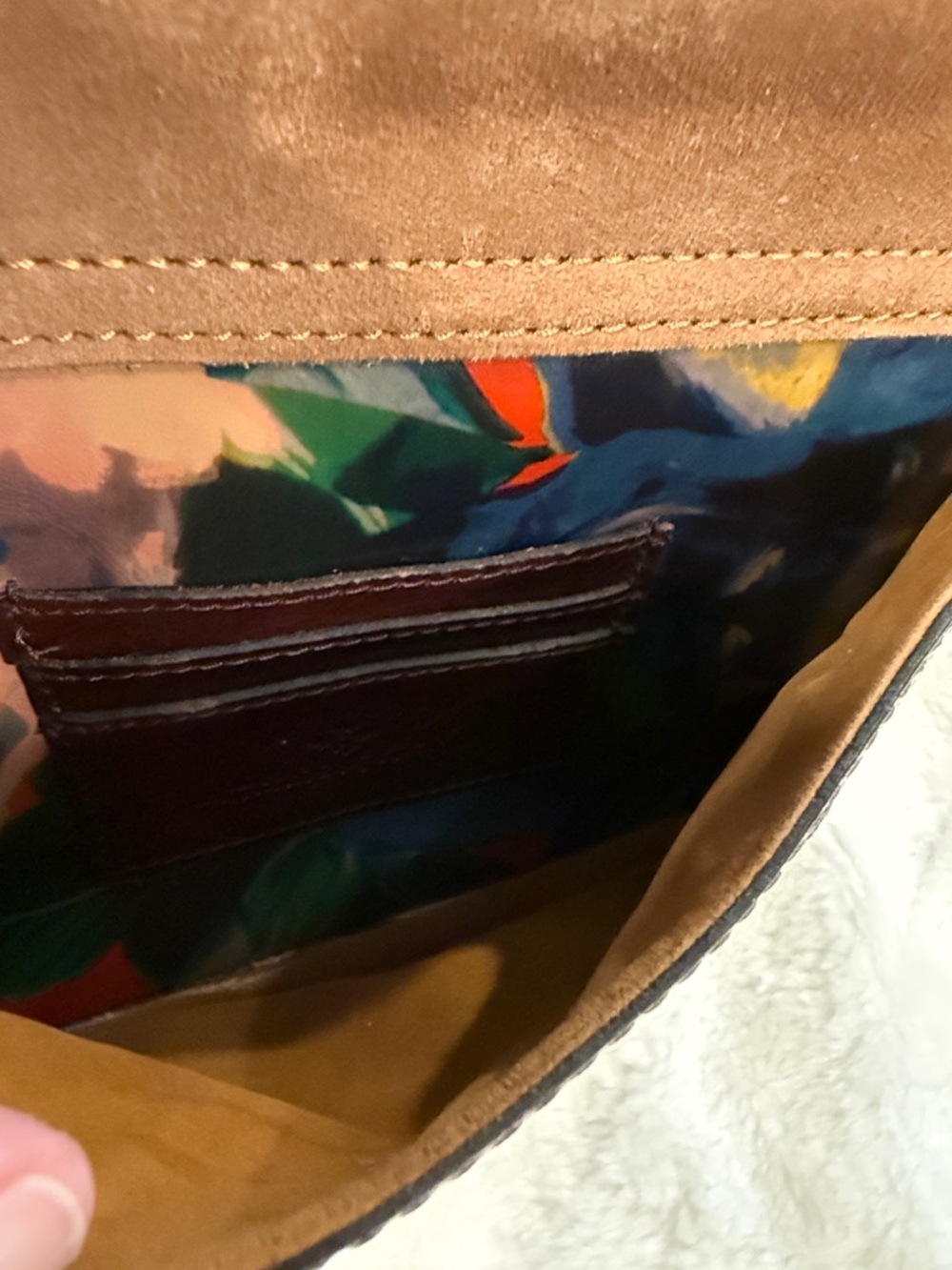 Patricia Nash Floral Leather Crossbody Bag – Vintage Style - Picture 9 of 13